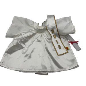 Build-A-Bear Workshop Graduation Set White Satin Gown 2013 For Teddy Bear